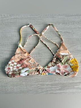 Roxy Juniors' Playa Paradise Reversible-Print Bikini Top Size XS